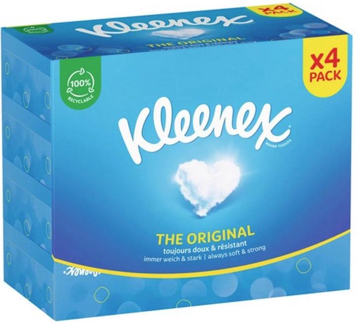 Produktbild Kleenex ORIGINAL Kosmetiktücher Quattro 3-lagig weiss 24 Box 72 Stk
