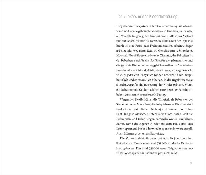 Produktbild Die Babysitterfibel (Deutsch, Barbara Sommerer, 2017)