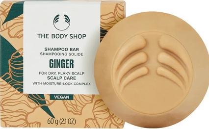 Actual product image Body Shop Ginger Shampoo Bar - Solid Shampoo For Dry Scalp, 60 Grams (Solid shampoo)