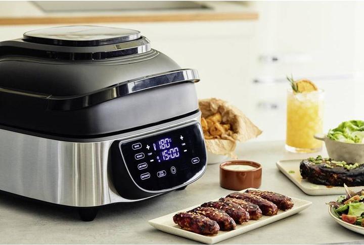 Actual product image MasterPRO Electric grill Non-stick coating, grill function, hot air function, with display Black