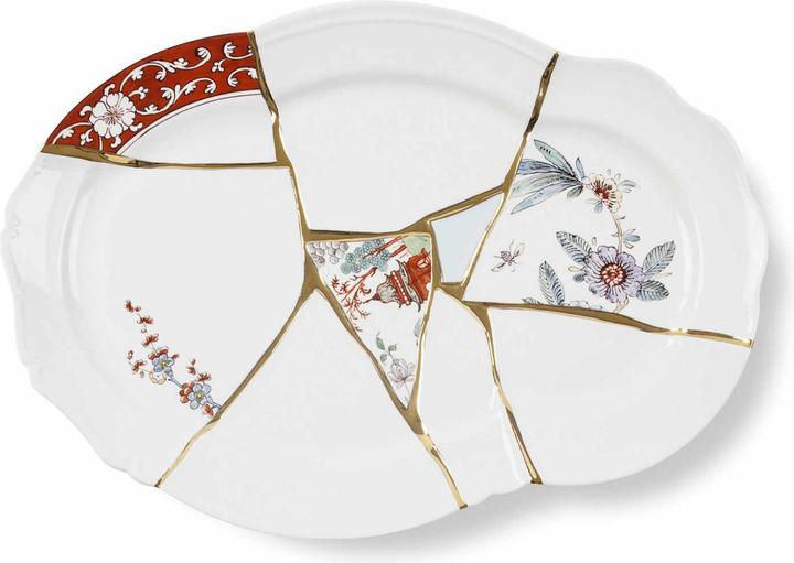 Seletti Platte KINTSUGI Weiss