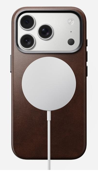 Actual product image Nomad Traditionelle Lederhülle - Lederhülle für iPhone Pro, Horween-Leder (Apple iPhone 17 Pro)