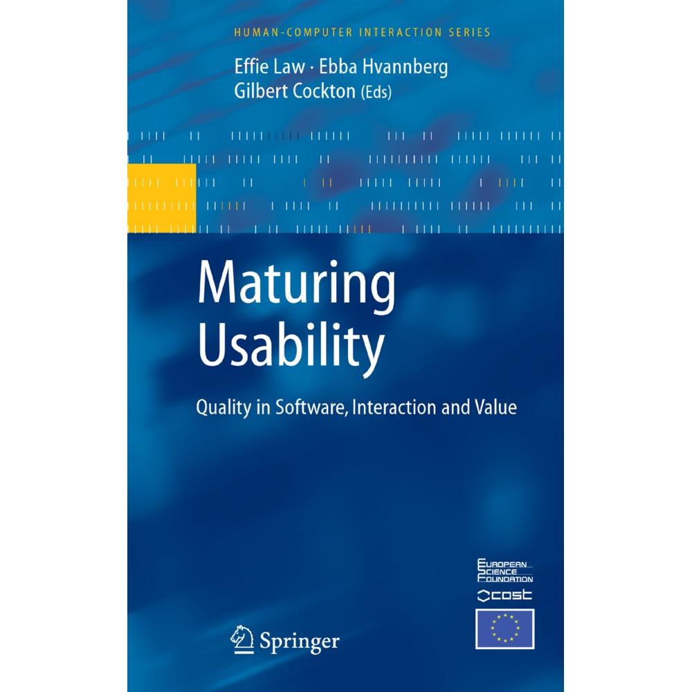 Maturing Usability, Fachbücher von Effie Lai-Chong Law, Gilbert Cockton, Ebba Hvannberg