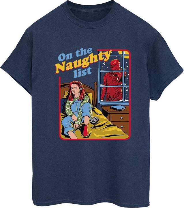 Netflix Womens/Ladies Stranger Things Naughty List Cotton Boyfriend T-Shirt (XL)
