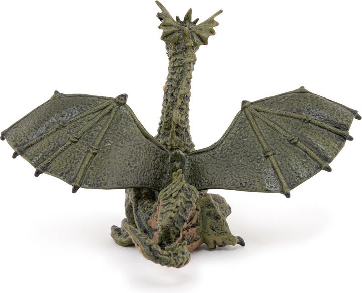 Actual product image Papo Fire breathing dragon with wings, green