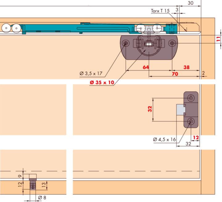 Immagine prodotto HAWA Ferramenta p.porte scorrevoli HAWA-CLIPO
