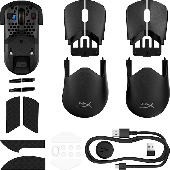 Produktbild HP HyperX Pulsefire Saga Pro Wireless-Gaming-Maus (schwarz) (Kabelgebunden)