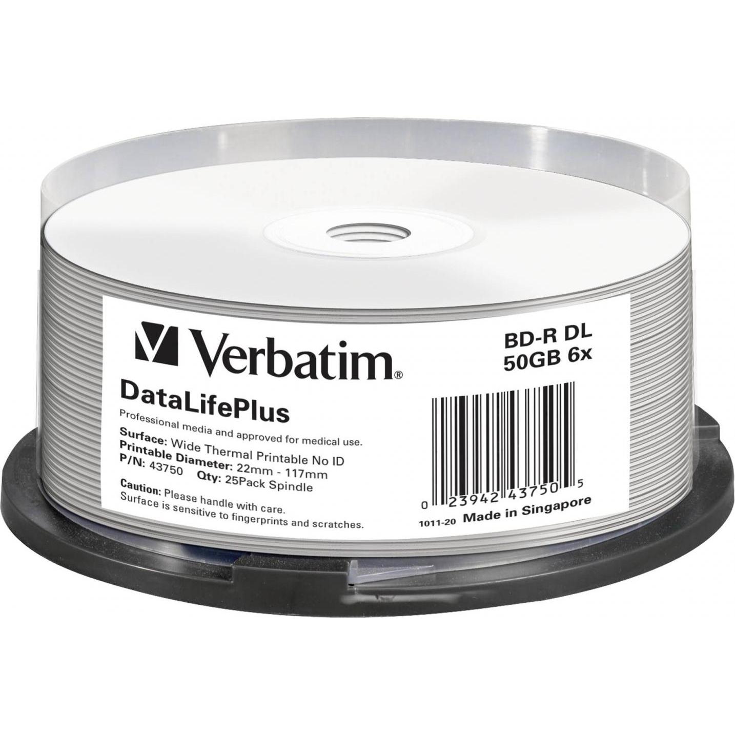 Verbatim Bd-R dl (25 x), Optischer Datenträger