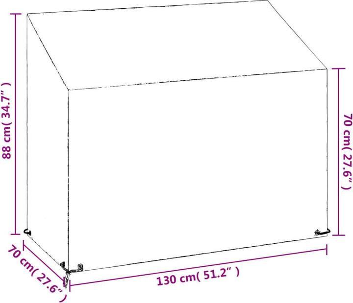 Image du produit vidaXL Gartenbank Abdeckung