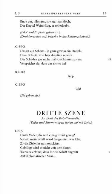Nährwerte und Zutaten Panini William Shakespeares Star Wars. Fürwahr, eine neue Hoffnung (Deutsch, Ian Doescher, 2014)