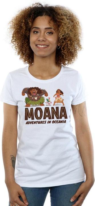 Actual product image Disney Womens/Ladies Moana Adventures in Oceania Cotton T-Shirt (XL)