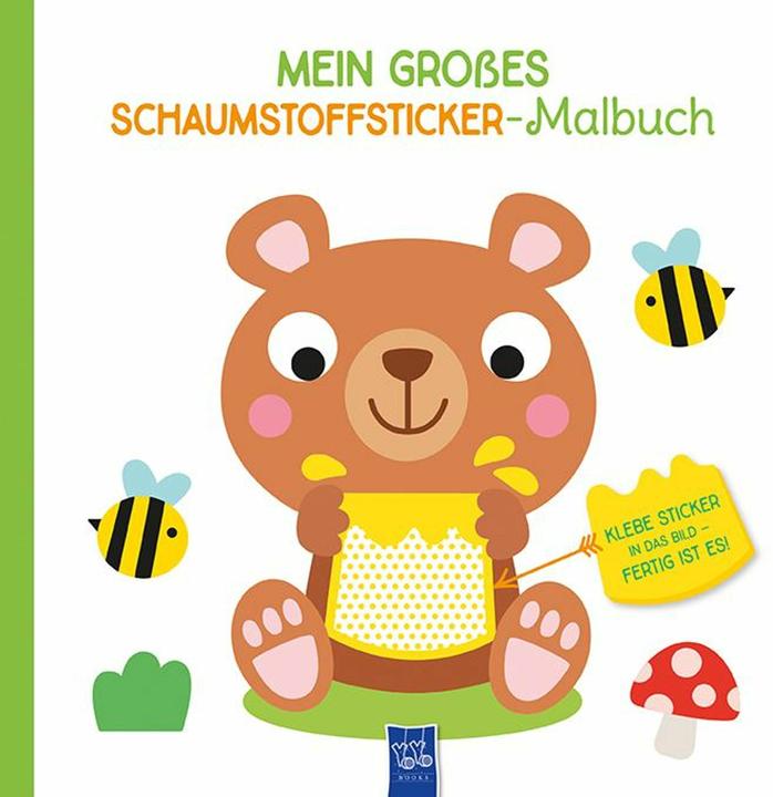 Mein grosses Schaumstoffsticker-Malbuch - Bär