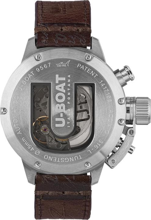 Actual product image U-Boat Classico (Analogue wristwatch, Swiss made, Chronograph, 45 mm)