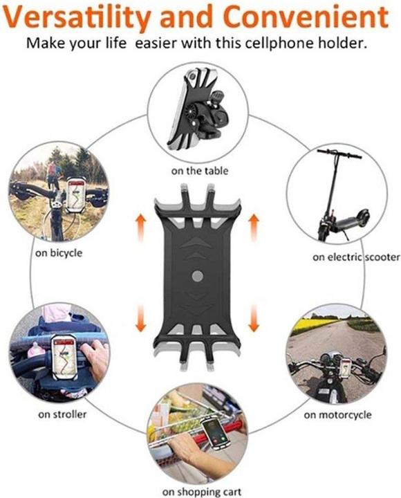Produktbild PhoneLook Universelle und elastische Smartphone Halterung für Lenkrad aus Silikon