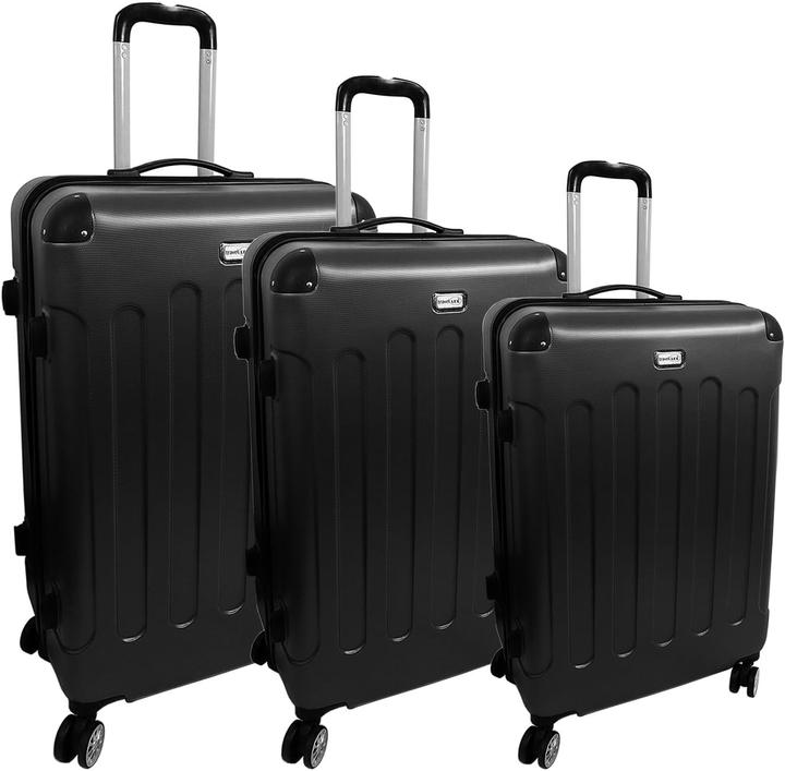 Image du produit Mojawo Set de 3 valises de luxe à coque dure Noir