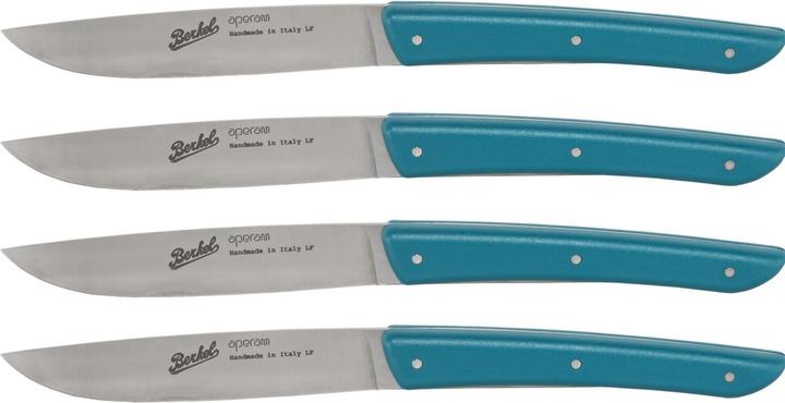 Immagine prodotto Berkel Set di coltelli da bistecca 4 pezzi colore blu petrolio (4 Pezzo/i, Coltello)