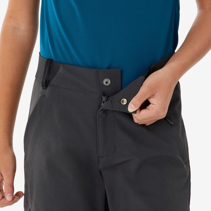 Produktbild Quechua Kids’ softshell hiking trousers, 7-15 years, MH900 - Grey/Black (176)