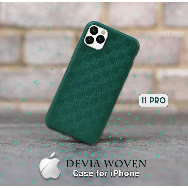Immagine prodotto Devia Woven2 Pattern Design Custodia morbida per iPhone 11 Pro Max verde (Apple iPhone 11 Pro Max)