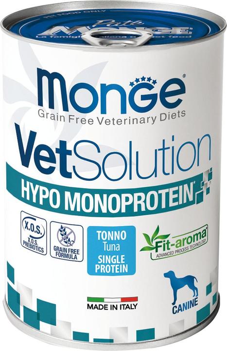 Immagine prodotto Monge Dog VET Tonno ipo-monoproteico 400g (Adulto, 1 pz., 400 g)