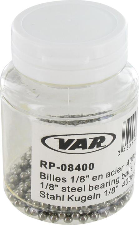 Actual product image VAR Steel balls 1/8" (3.17mm) vials of 400 pcs.