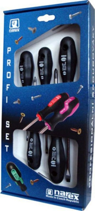 Narex 7-piece screwdriver set PL/PH/PZ PROFI, 864600