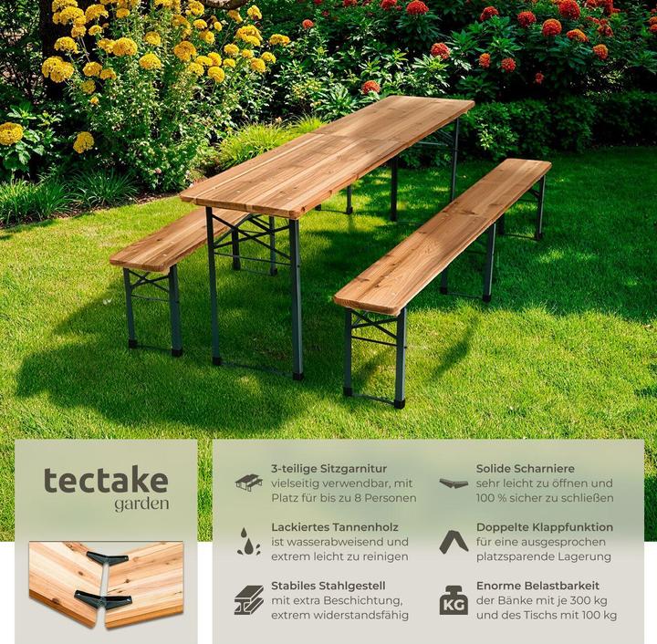 Immagine prodotto tectake Set tenda della birra (219 cm)