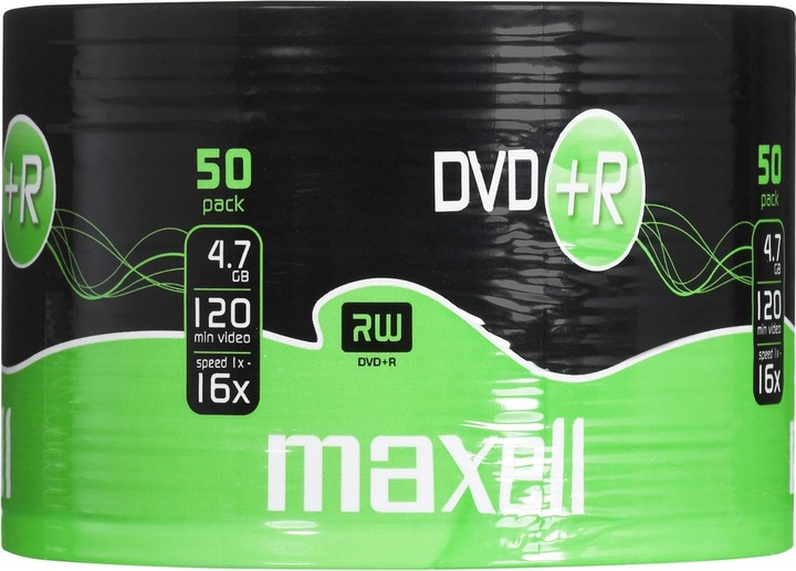 Produktbild Maxell DVD+R 120Min 4.7GB 16x - 50 Disk (50 x)