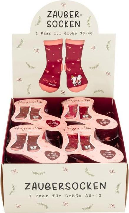 Produktbild Sheepworld Zaubersocken Frauen Herzen.74397 (36 - 40)