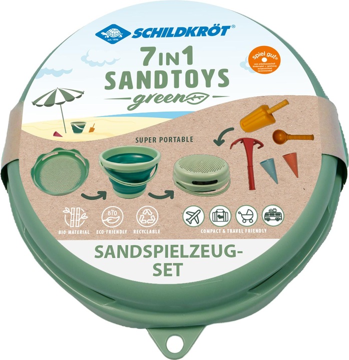 Actual product image Schildkröt 7in1 sand toy set