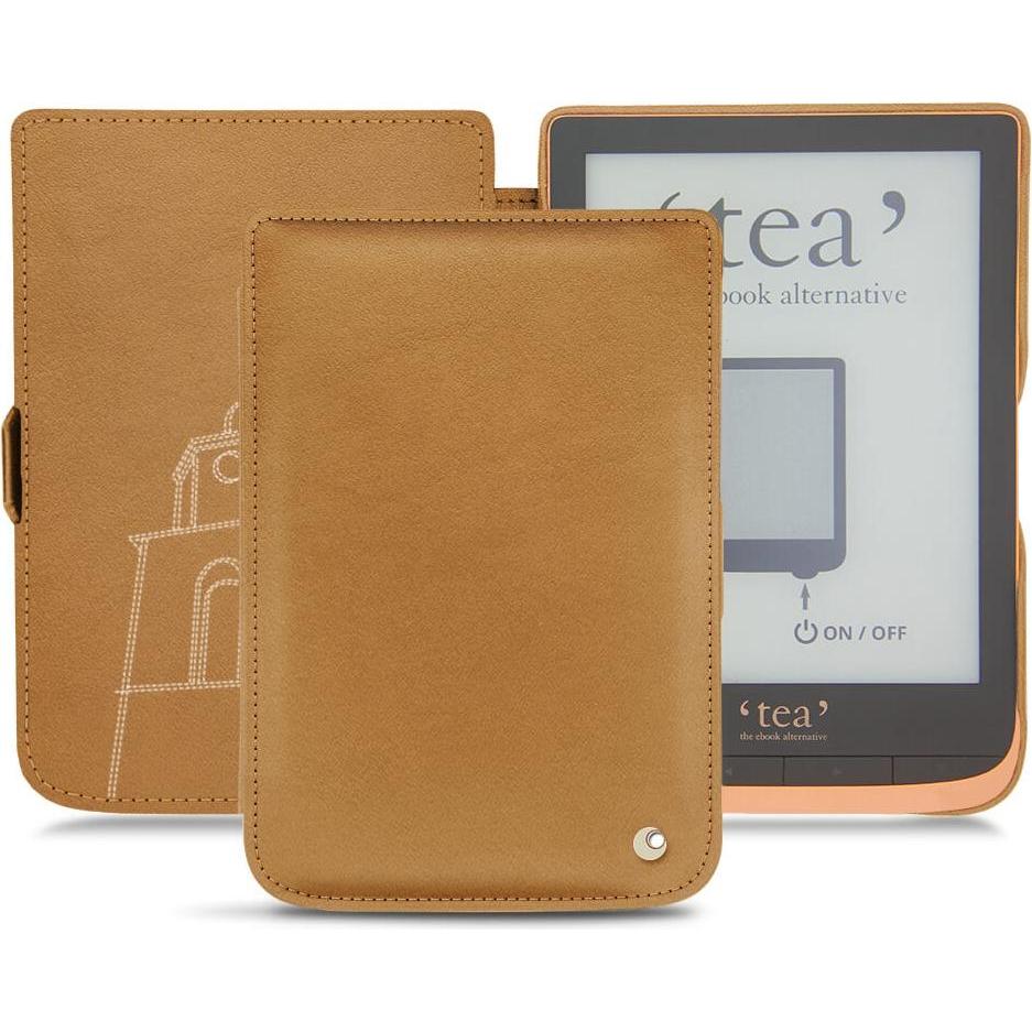 Noreve Lederschutzhülle horizontal (Touch HD Plus), Tablet Hülle, Braun