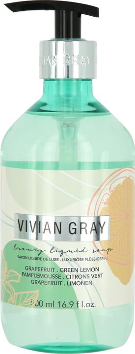Image du produit Vivian Gray 1505 Distributeur de savon avec savon crème moderne pastel, pamplemousse et vert (Gel pour le corps, 500 ml)