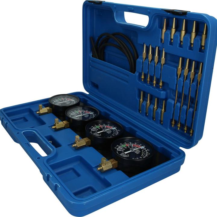 Actual product image Brilliant Tools Synchronous carburettor tester | with 4 synchronous clocks | 26-pcs.