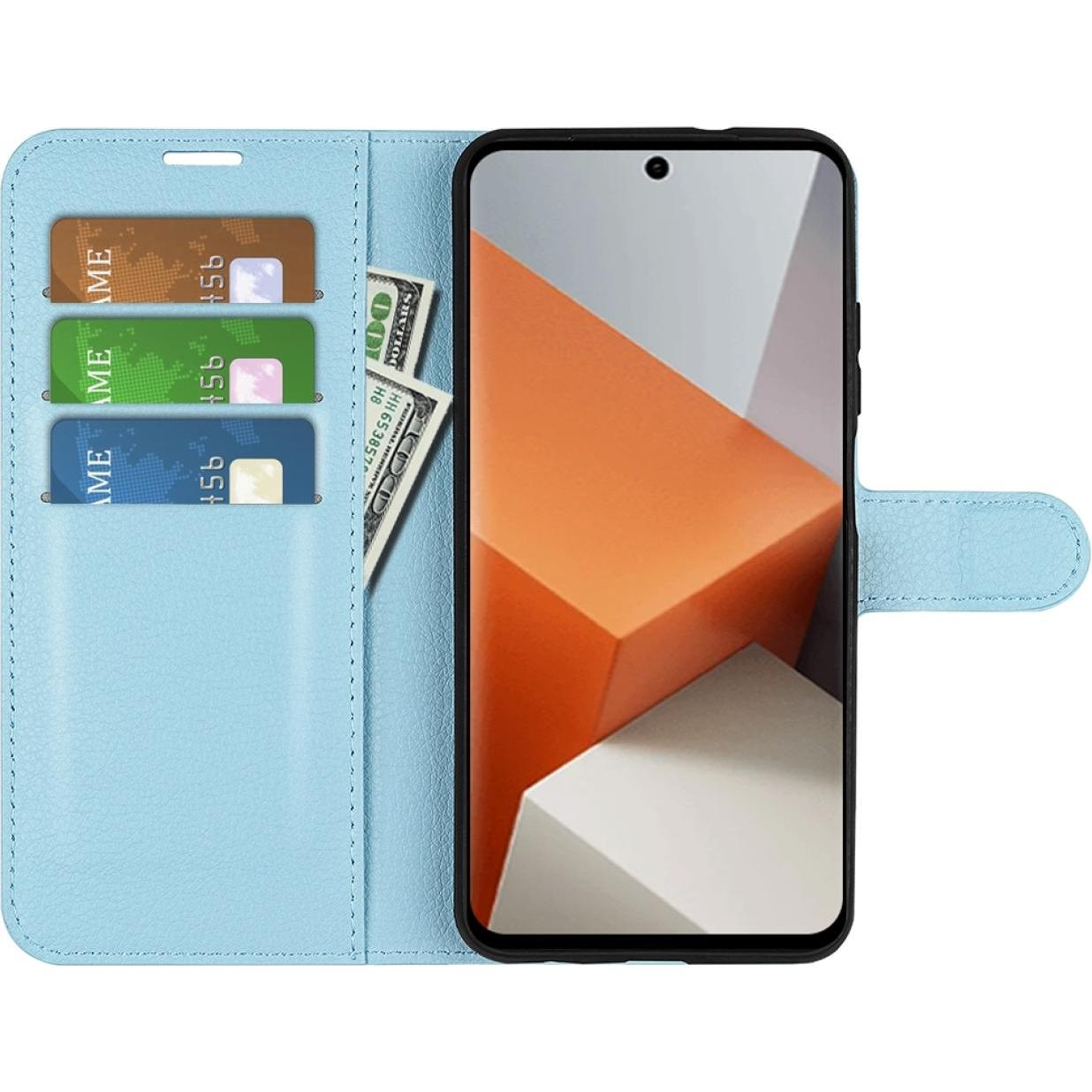 Thumbnail - Screenguard Xiaomi Redmi Note 13 Pro+ 5G Leather Guard Lederhülle (Xiaomi Redmi Note 13 Pro+), Smartphone Hülle, Blau