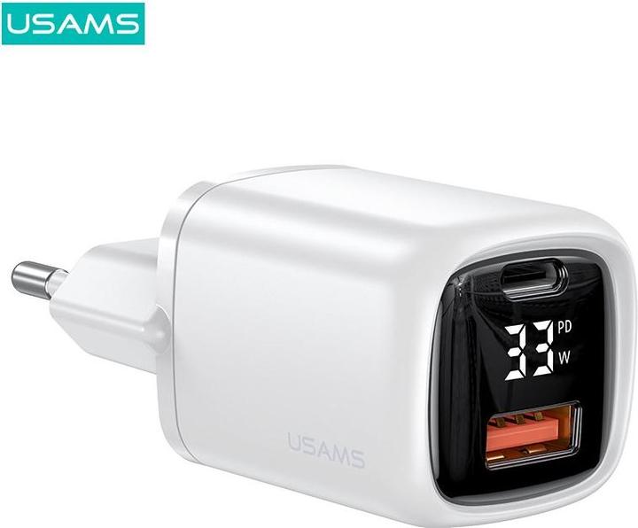 Produktbild Usams 33W QC + PD Digital Display Fast Charger (33 W, 1 Port)