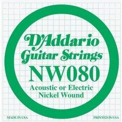 Actual product image D'Addario Nw080 (1 x, Electric guitar, 0.08")