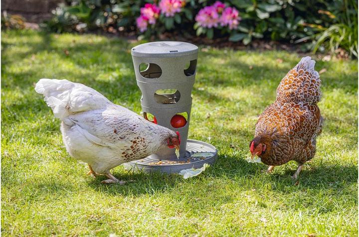 Produktbild Beeztees Futterstelle Hühner Futterturm, Grau