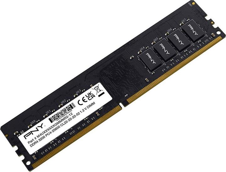 Image du produit PNY MD16GSD43200-TB, 16 GB, 1 x 16 GB, DDR4, 3200 MHz, 288-pin DIMM (1 x 16GB, 3200 MHz, RAM DDR4, DIMM)