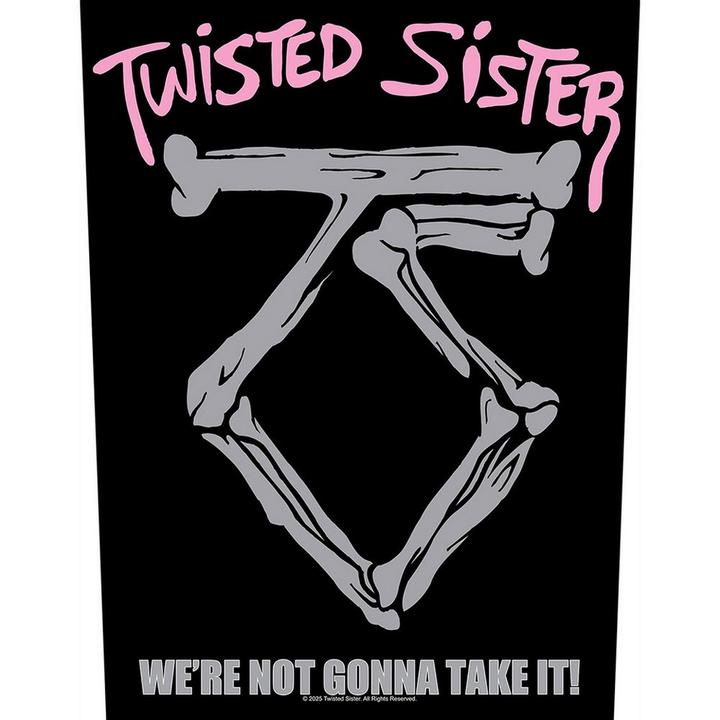 Actual product image Twisted Sister We're Not Gonna Take It Patch (30 x 27 cm)