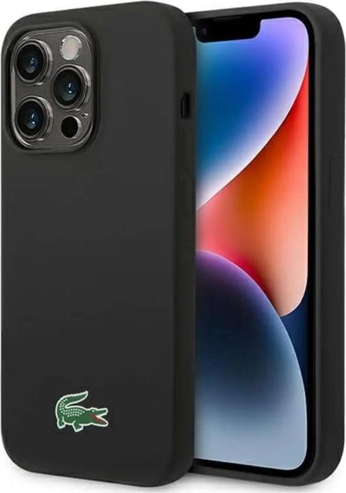 Produktbild Lacoste LCHMP14XSLOK iPhone 14 Pro Max 6.7" czarny/black hardcase Silicone MagSafe (Apple iPhone 14 Pro Max)