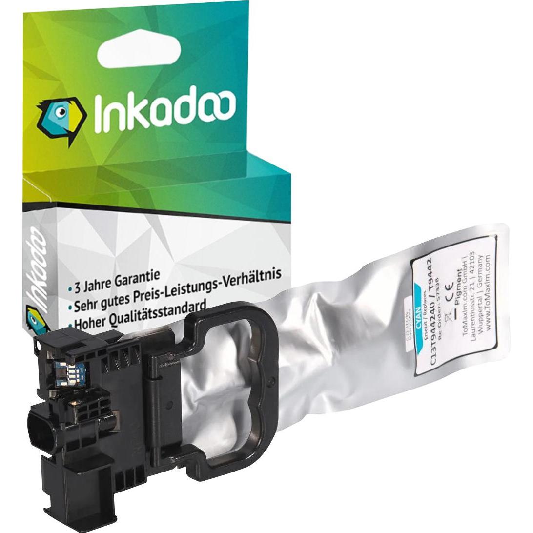Thumbnail - Inkadoo, Druckerpatrone, Druckerpatronen kompatibel zu Epson C13T944240 / T9442 Tintenpatrone, cyan Cyan (C)