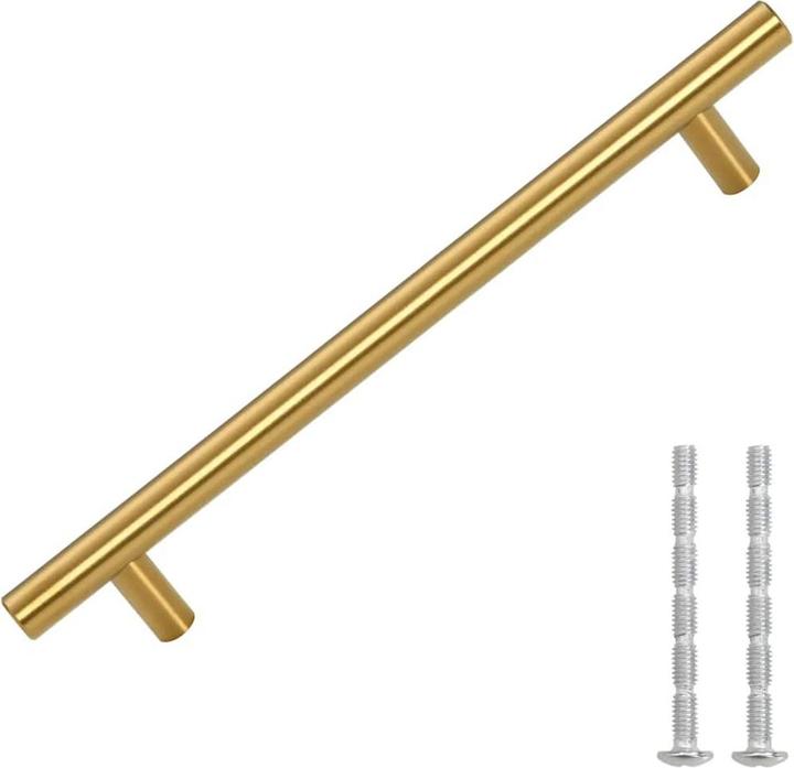 Immagine prodotto vidaXL Maniglie per mobili 10 pz. Golden 160 mm in acciaio inox, colore