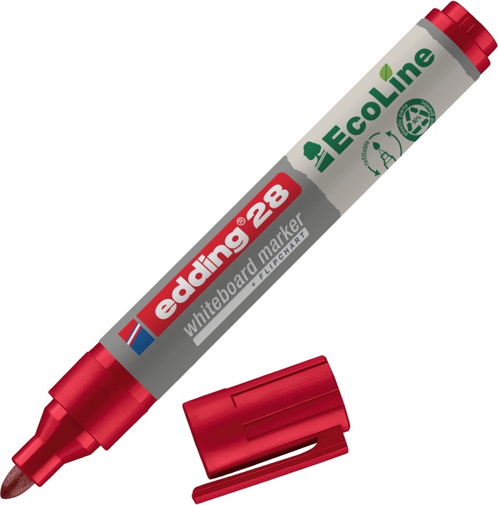 Produktbild Edding Whiteboard Marker 28 EcoLine (Rot, 3 mm, 1 x)