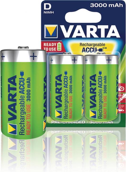 Actual product image Varta Recharge Accu Power (2 pcs., D / LR20 / Mono / R20, 3000 mAh)