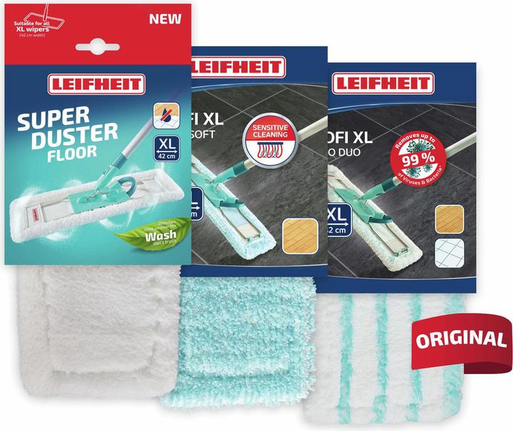 Produktbild Leifheit 3er Set Wischbezug Profi XL (3 Stk.)