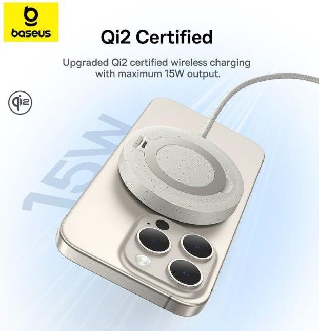 Image du produit Baseus Chargeur sans fil Simple Mini4 Series Qi2 MagSafe (15 W)