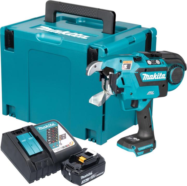 Makita DTR 181 RF1J Akku Bewehrungsverbinder 18 V 0,8 mm Brushless + 1x Akku 3,0 Ah + Ladegerät +