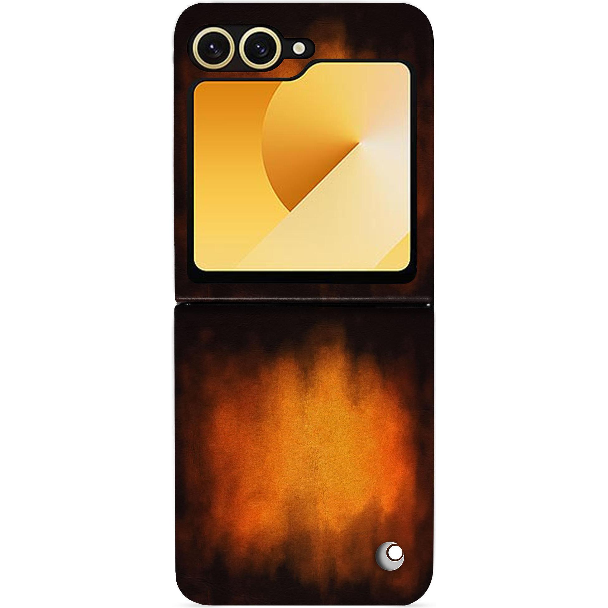 Noreve Lederschutzhülle Samsung Galaxy Z Flip6 (Samsung Galaxy Z Flip6), Smartphone Hülle, Violett