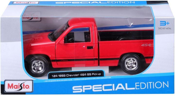 Actual product image Maisto Chevrolet 454 SS Pick-up 1993 1/24 red