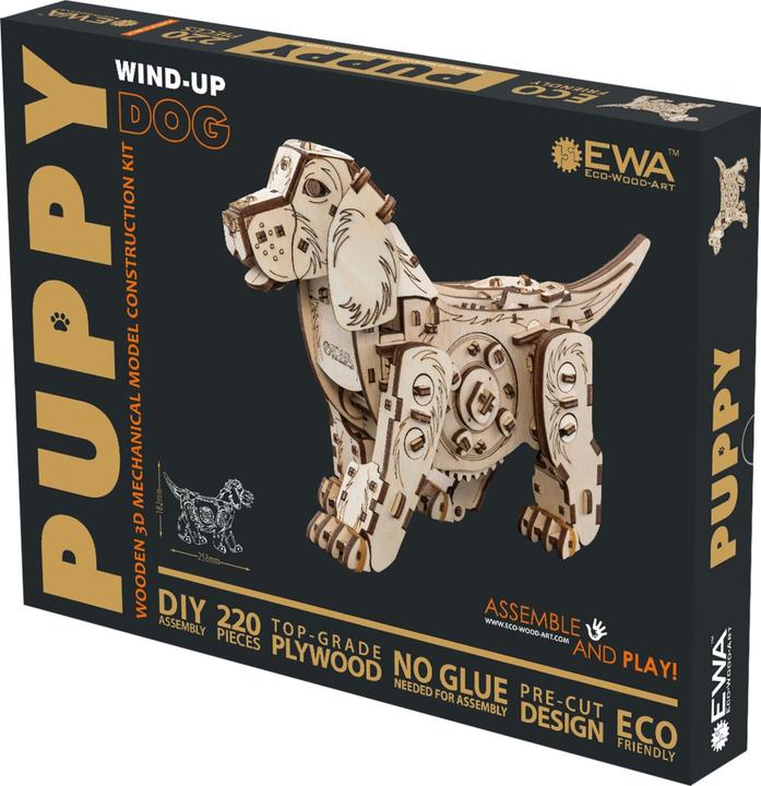 Actual product image Eco Wood Art Puppy - 3D wooden construction kit