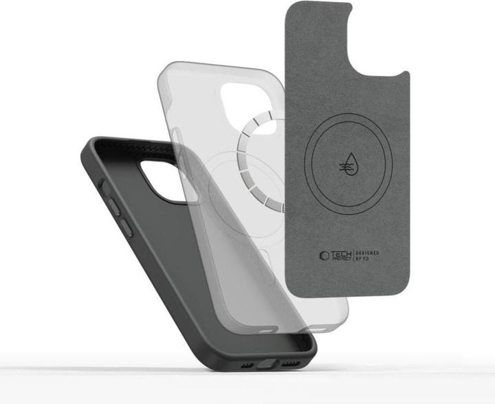 Produktbild Tech-Protect Silicone PUZ MagSafe iPhone 15 Case - Gray (Apple iPhone 15)
